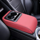 Almofada de apoio de braço para carro 2 em 1 com porta-copos Universal