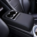 Almofada de apoio de braço para carro 2 em 1 com porta-copos Universal