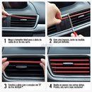 AirStyle™ 2.0 Tiras para Saída de Ar Universal Premium Club do Auto