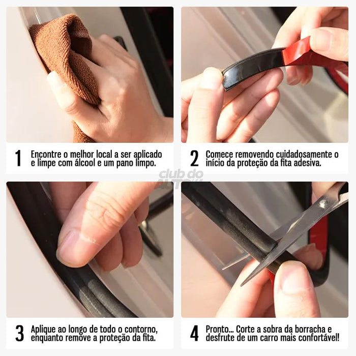 Borracha de Vedação Automotiva Anti-ruído Club do Auto CDA157