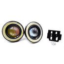 Farol de Milha Universal Angel Eyes Prova D'água - 2 Pçs