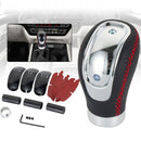 Manopla de Câmbio Manual Universal em Couro 5 e 6 Velocidades